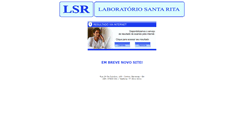 Desktop Screenshot of laboratoriosantarita.com.br
