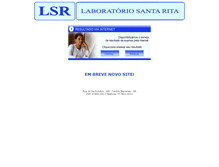 Tablet Screenshot of laboratoriosantarita.com.br